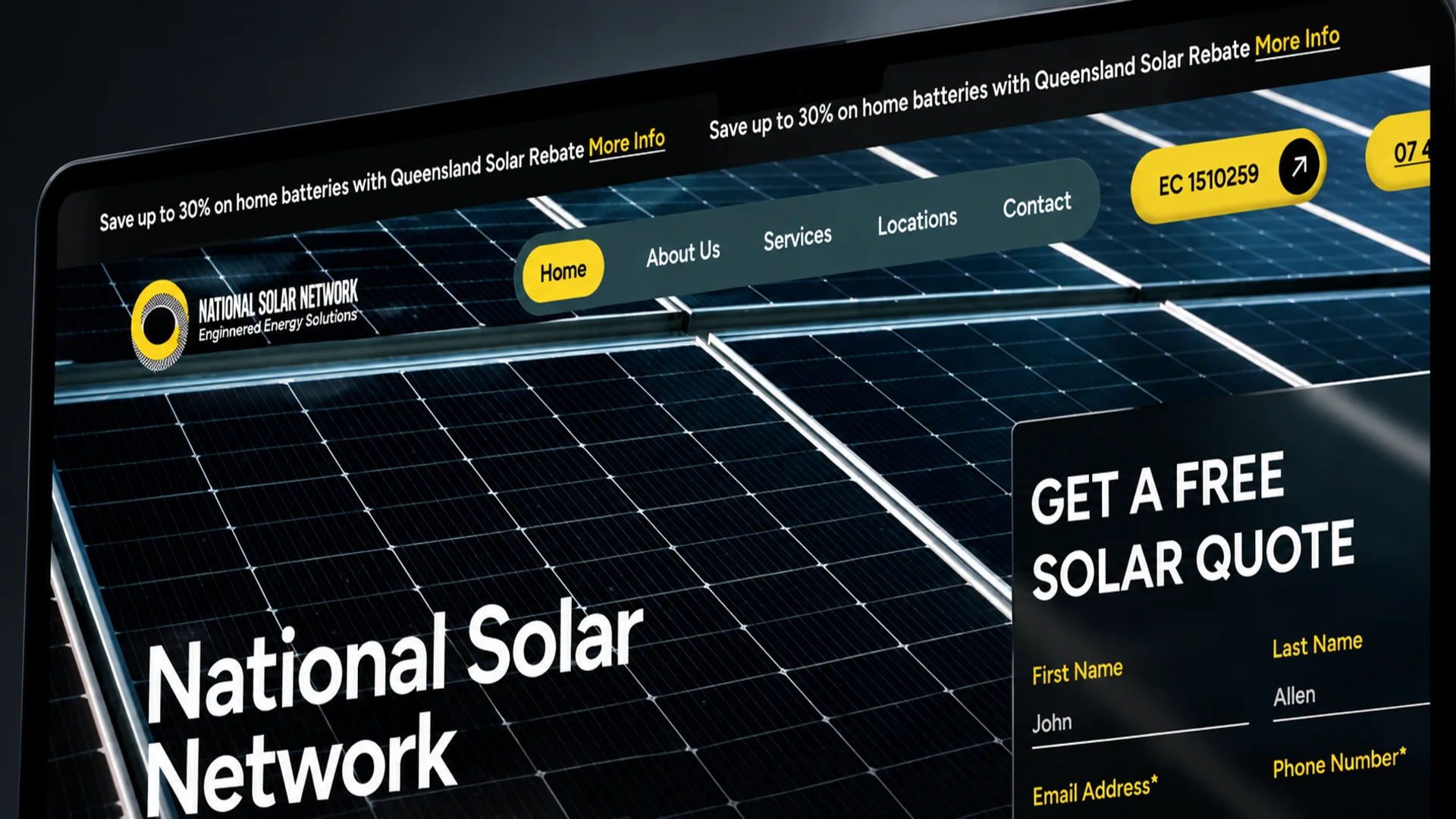 Laptop displaying creative website designs by Emerald Studio, featuring custom web development, user-friendly layouts, and digital experiences
