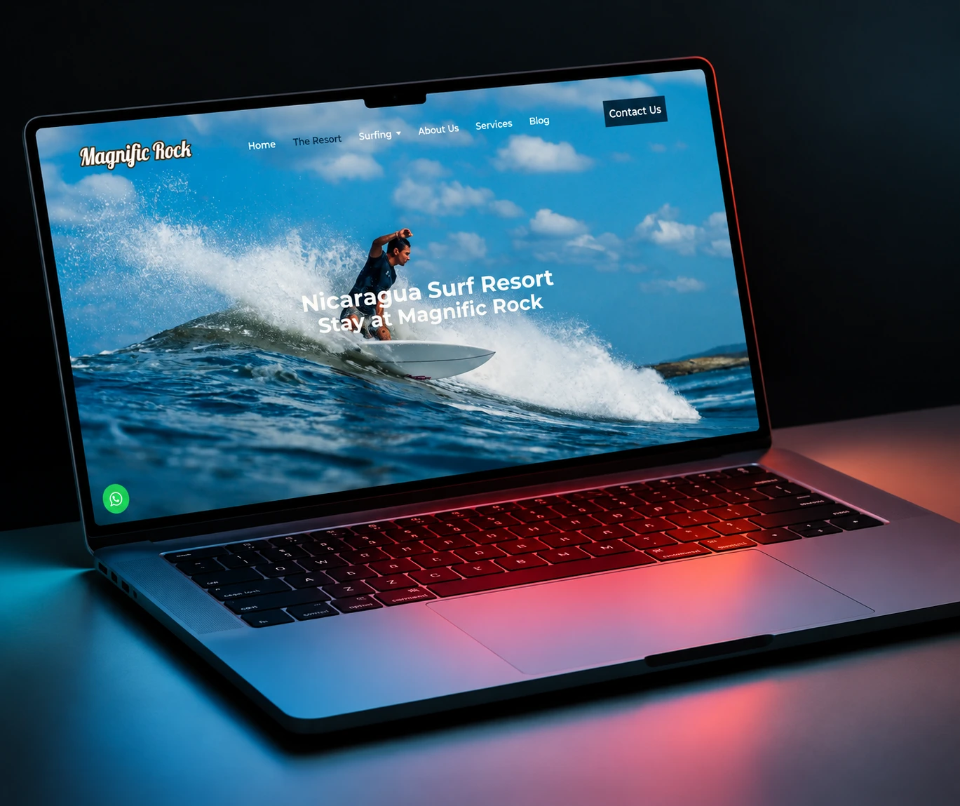 Emerald Studio website design services showcasing custom web design, responsive website development, and creative digital projects on a laptop.